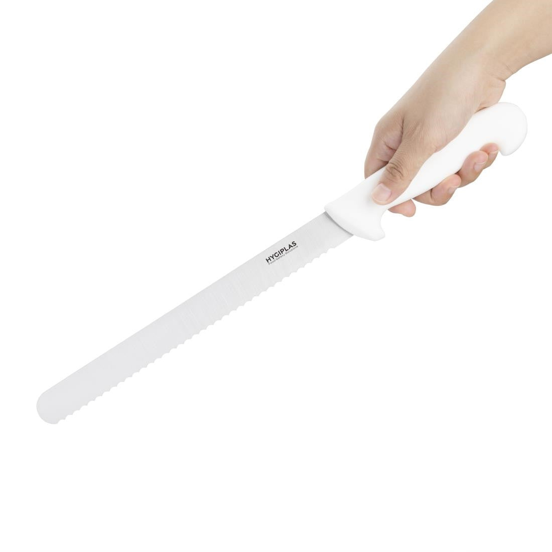 Hygiplas Serrated Slicer White 25.5cm C883