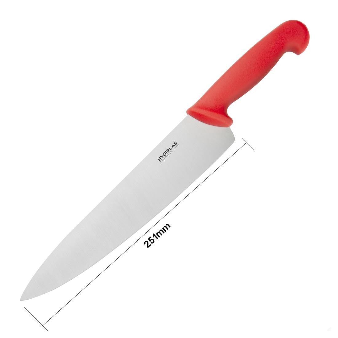 Hygiplas Chefs Knife Red 25.5cm C886