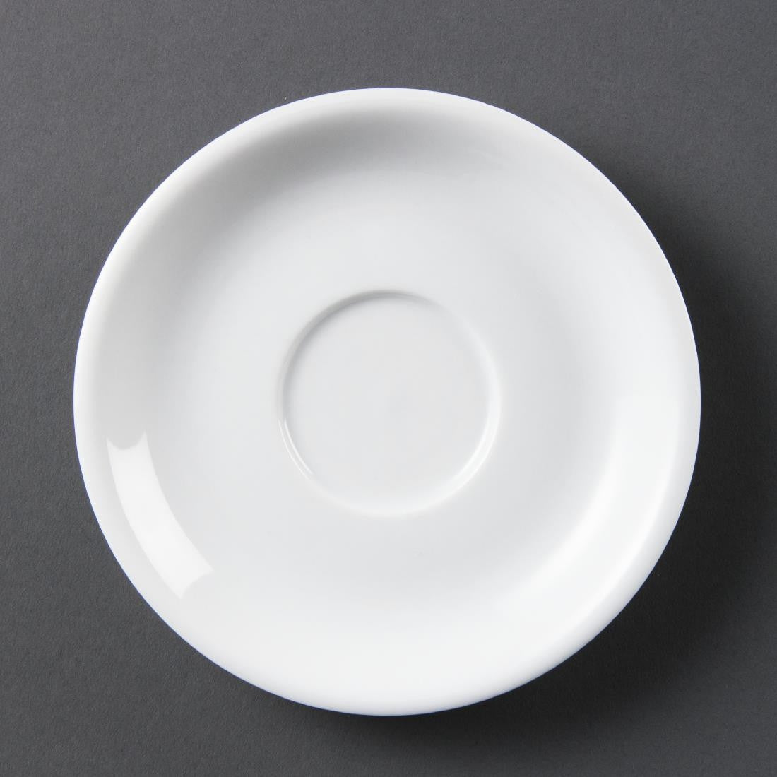 Olympia Whiteware Cappuccino Saucers 12 Pack CB470