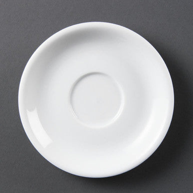 Olympia Whiteware Cappuccino Saucers 12 Pack CB470
