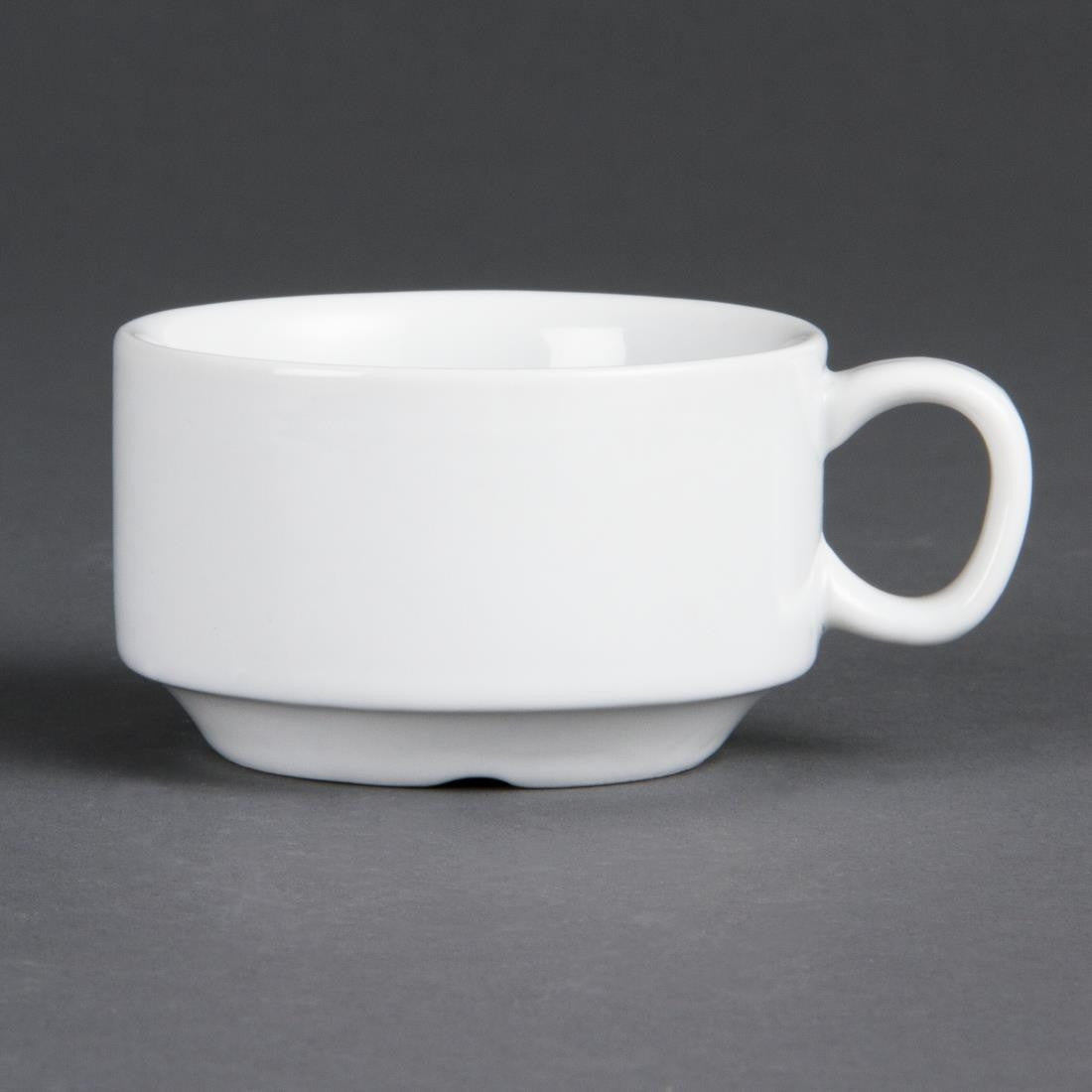 Olympia Whiteware Stacking Espresso Cups 85ml 3oz 12 Pack CB471
