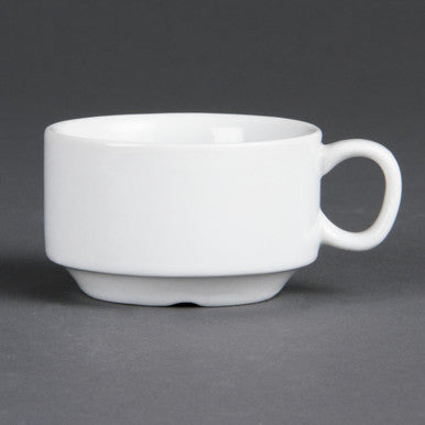 Olympia Whiteware Stacking Espresso Cups 85ml 3oz 12 Pack CB471