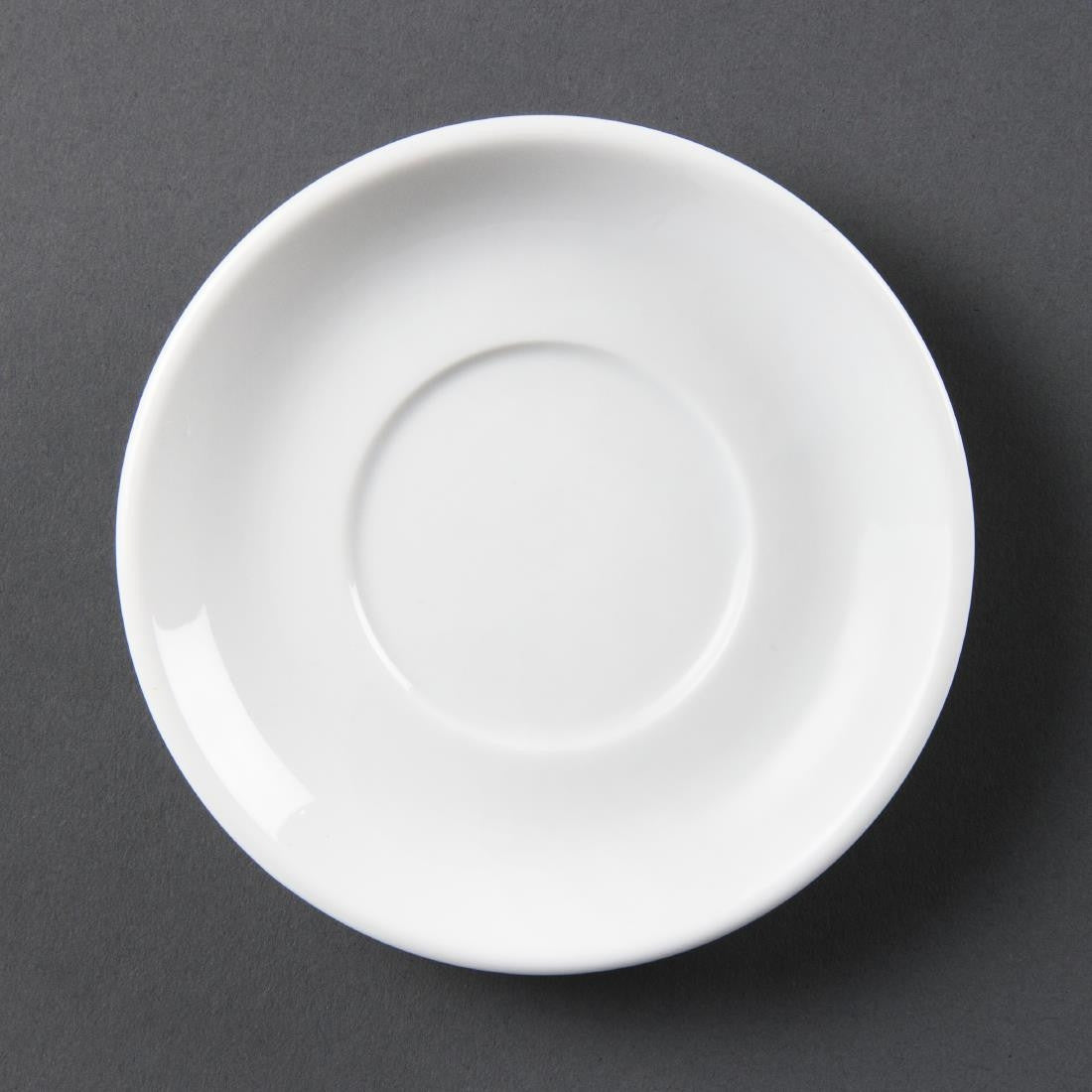Olympia Whiteware Stacking Espresso Saucers 12 Pack CB472