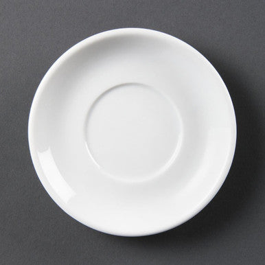 Olympia Whiteware Stacking Espresso Saucers 12 Pack CB472