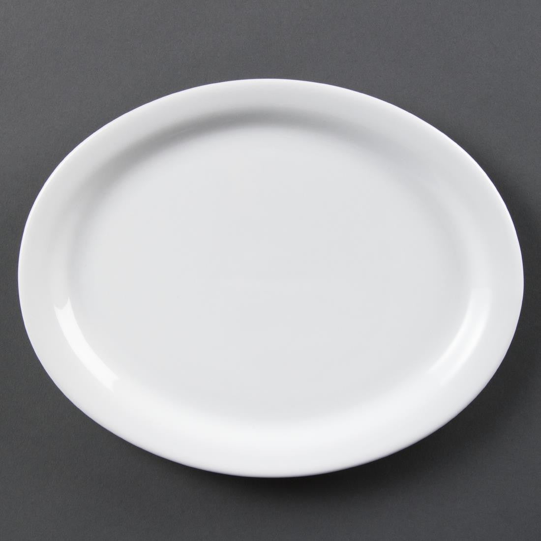 Olympia Whiteware Oval Platters 250mm 6 Pack CB477