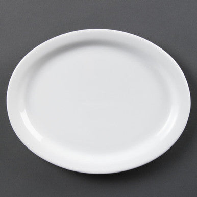 Olympia Whiteware Oval Platters 250mm 6 Pack CB477