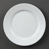Olympia Whiteware Wide Rimmed Plates 202mm 12 Pack CB479