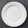 Olympia Whiteware Wide Rimmed Plates 280mm 6 Pack CB482