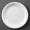 Olympia Whiteware Narrow Rimmed Plates 180mm 12 Pack CB487