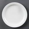 Olympia Whiteware Narrow Rimmed Plates 202mm 12 Pack CB488