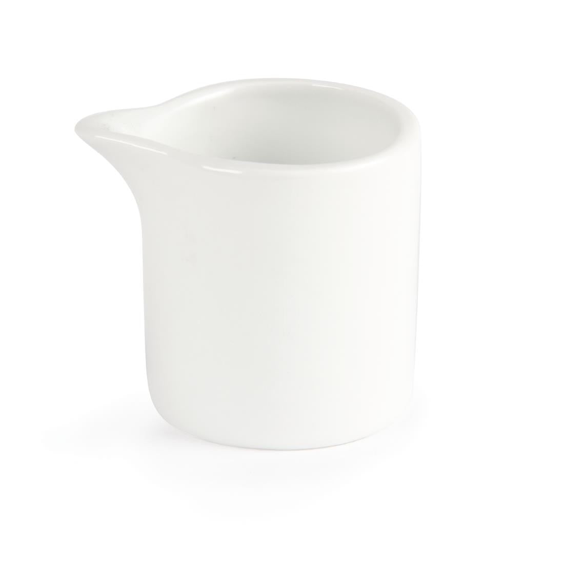 Olympia Whiteware Milk and Cream Jugs 57ml 6 Pack CB704