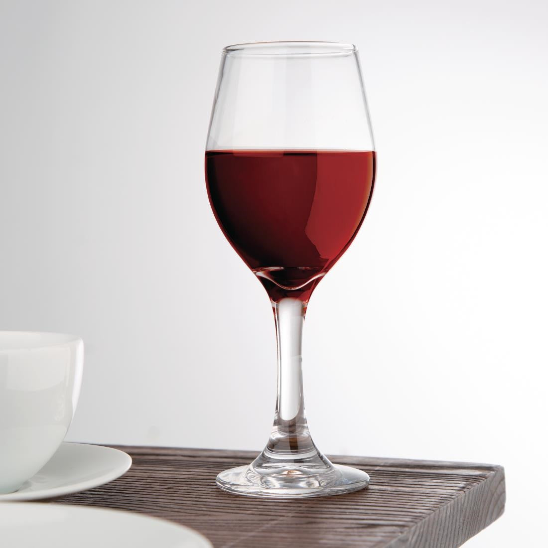 Olympia Hi Ball Glasses 285ml with wine.