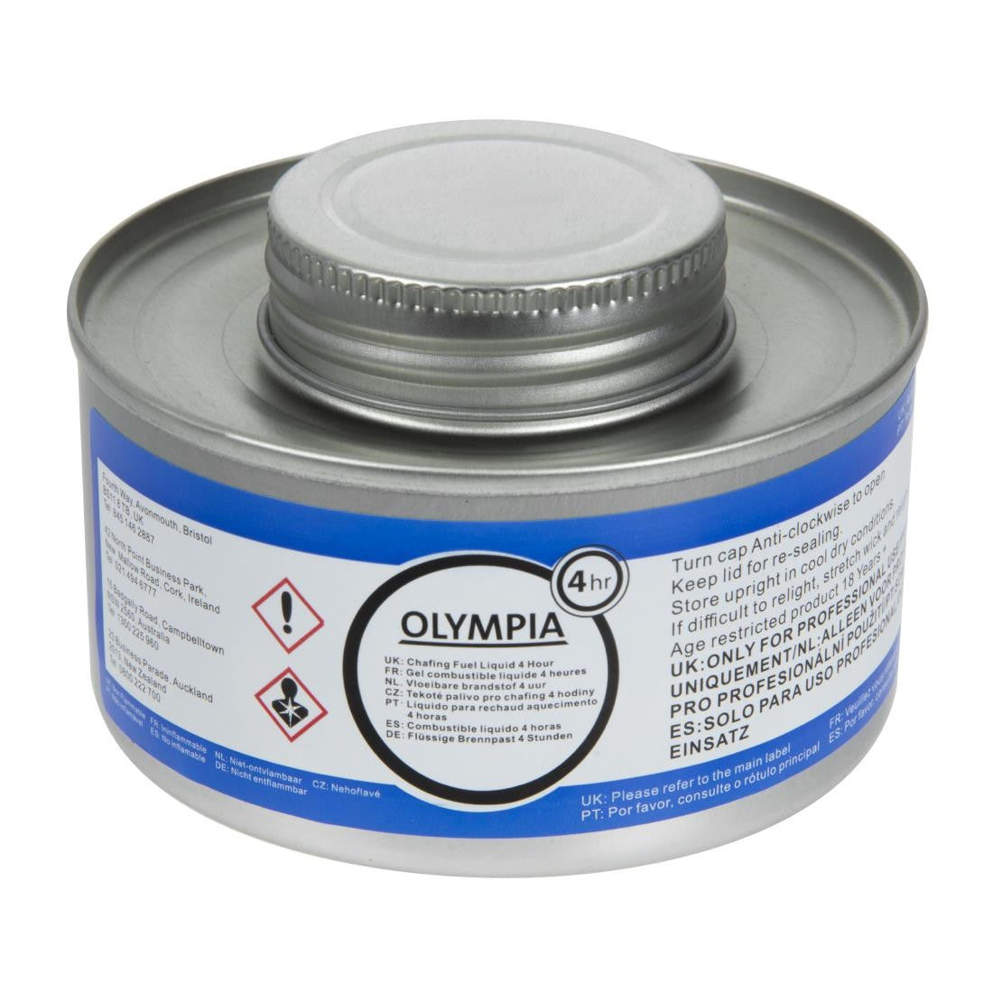 Olympia Liquid Chafing Fuel With Wick 4 Hour (Pack of 12) CB734