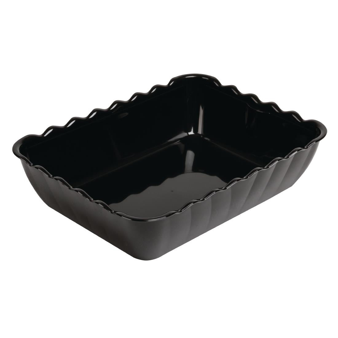 Olympia Kristallon Large Black Salad Crock CB749