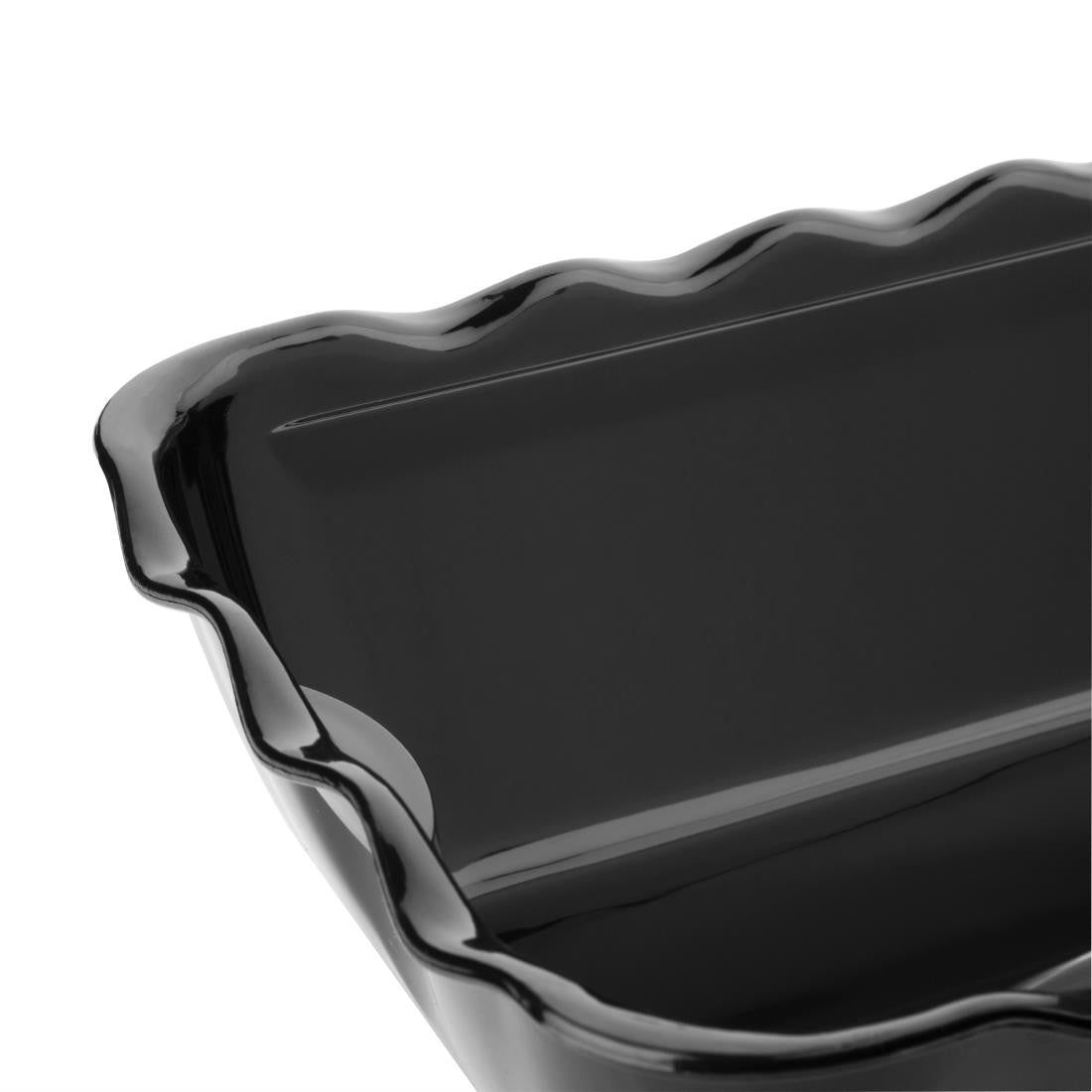 Olympia Kristallon Salad Crock 2Ltr Black CB753