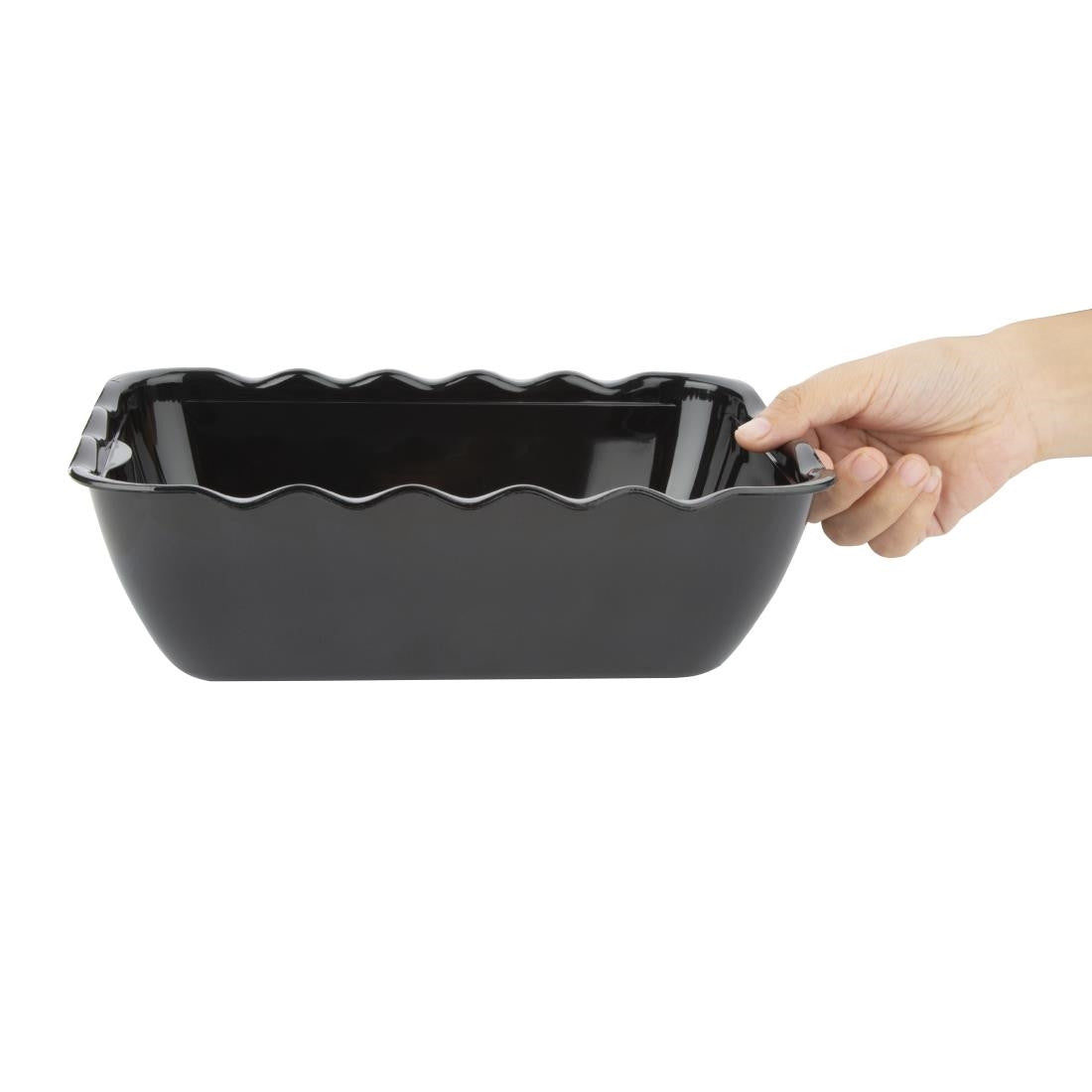 Olympia Kristallon Salad Crock 2Ltr Black CB753
