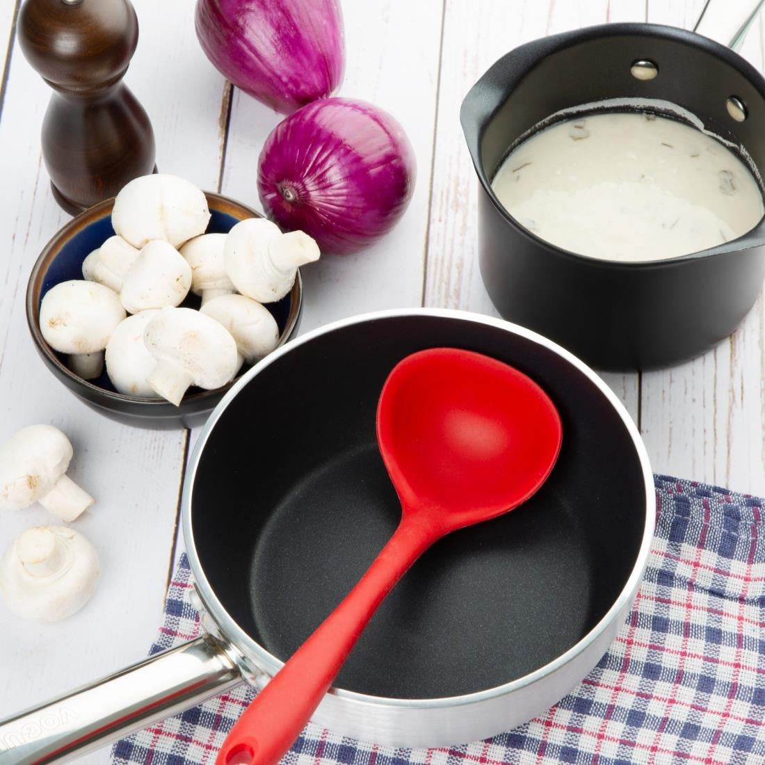 Vogue Non Stick Induction Flared Saute Pan 200mm CB903