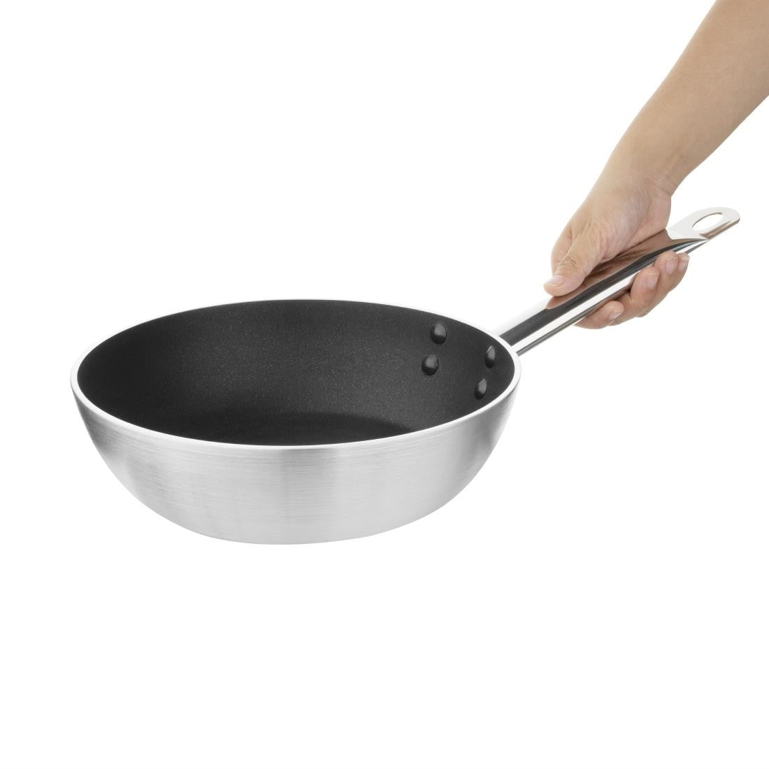 Vogue Non Stick Induction Flared Saute Pan 240mm CB904