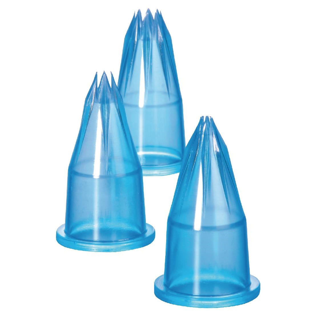 Three Matfer Bourgeat Piping Tube Set Fluted.