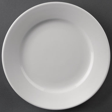 Olympia Athena Wide Rimmed Plates 202mm White 12 Pack CC207