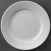 Olympia Athena Wide Rimmed Plates 202mm White 12 Pack CC207