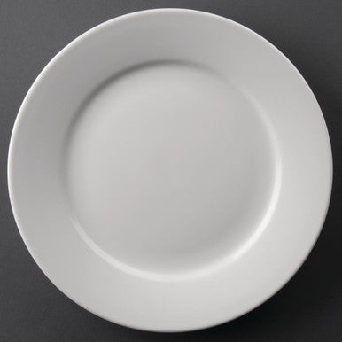 Olympia Athena Wide Rimmed Plates 228mm White 12 Pack CC208
