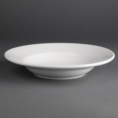 Olympia Athena Rimmed Soup & Pasta Bowls 228mm 210ml 6 Pack CC214