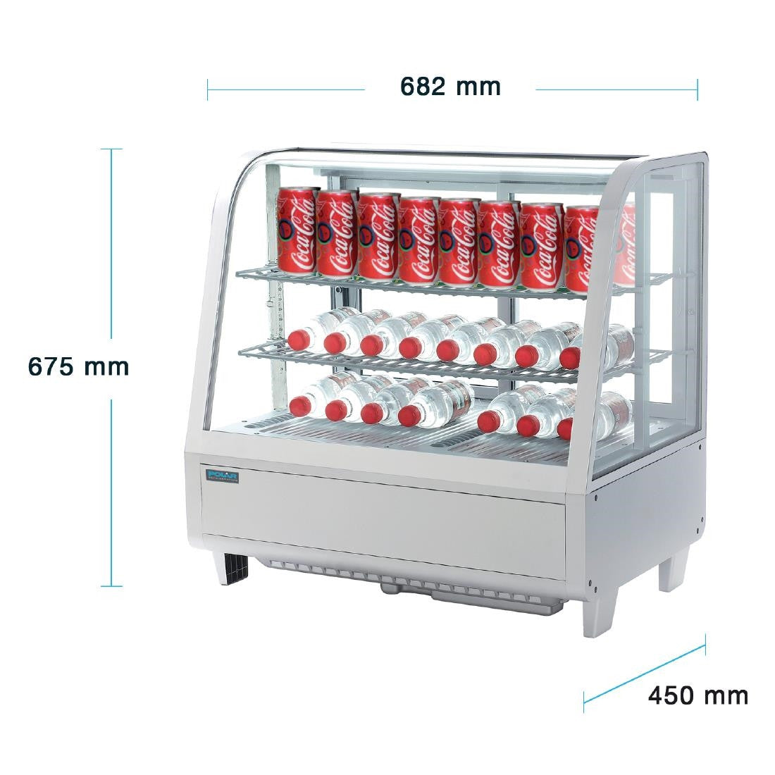 Polar C-Series Countertop Food Display Fridge 100Ltr White CC666