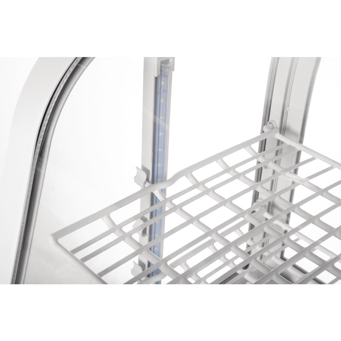 Polar C-Series Countertop Food Display Fridge 100Ltr White CC666