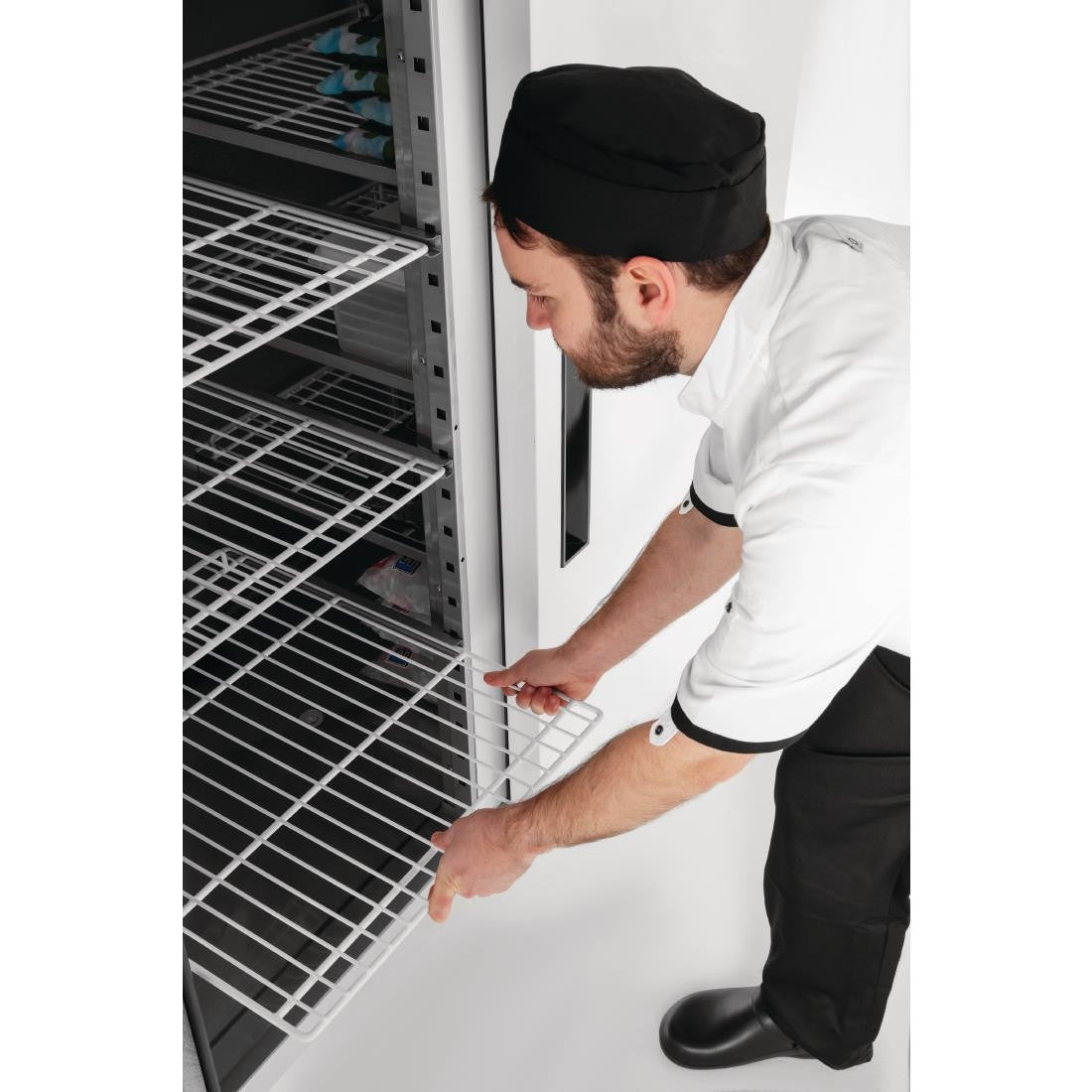 Polar G-Series Upright Double Door Fridge 1200Ltr White CC663