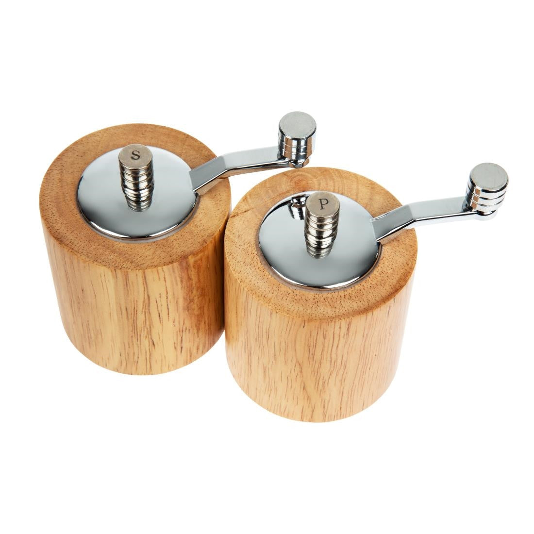 Olympia Light Wood Salt and Pepper Mill Grinder Set CE246