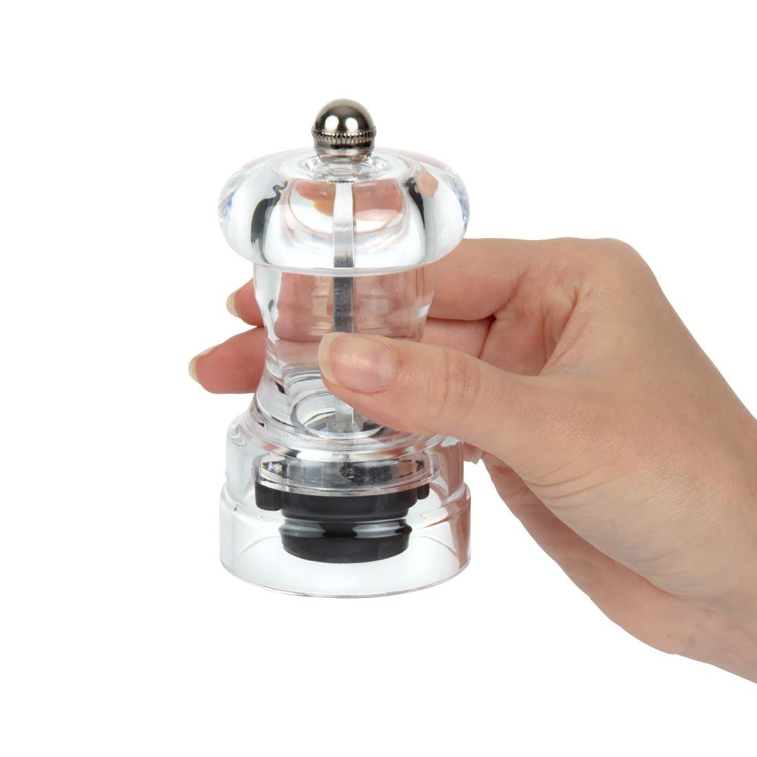 Olympia Acrylic Salt and Pepper Mill 102mm CE318