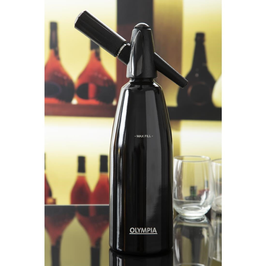 Olympia Soda Siphon Black 1L CE341