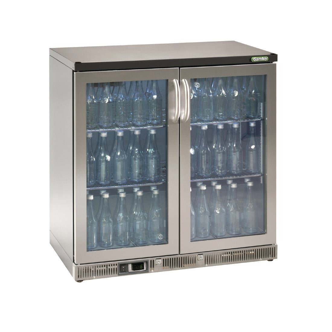 Gamko Bottle Cooler - Double Hinged Door 250 Ltr Stainless Steel CE559