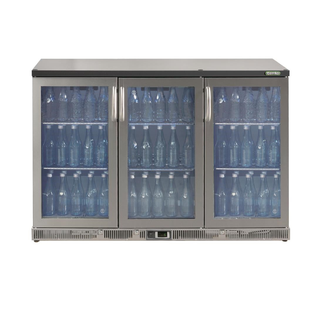 Gamko Bottle Cooler - Triple Hinged Door 315 Ltr Stainless Steel CE561