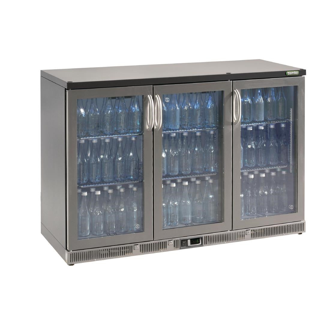 Gamko Bottle Cooler - Triple Hinged Door 315 Ltr Stainless Steel CE561