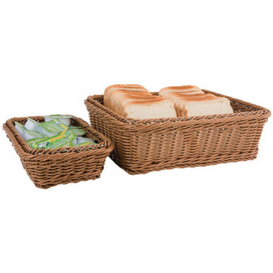 Polypropylene Brown Rattan Basket 1/2 GN CF306
