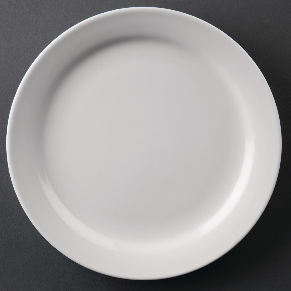 Full shot of Olympia Athena Narrow Rimmed Plates.