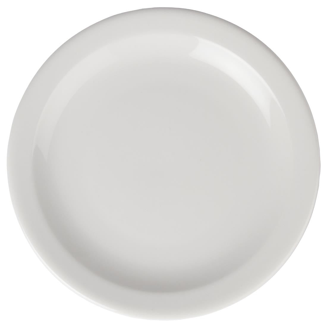 Back view of Olympia Athena Narrow Rimmed Plates 205mm.