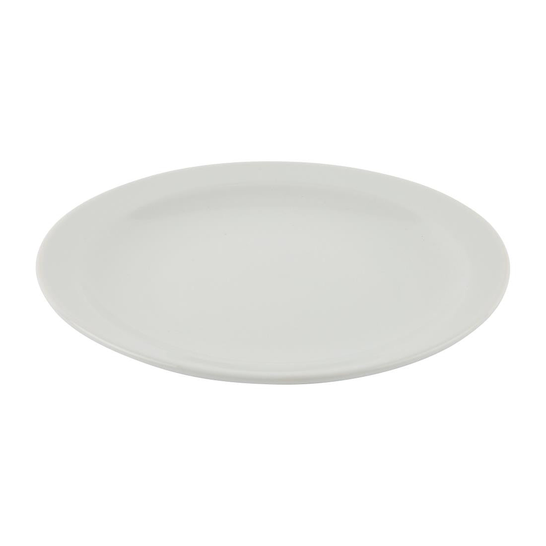 Side top view Olympia Athena Narrow Rimmed Plates.