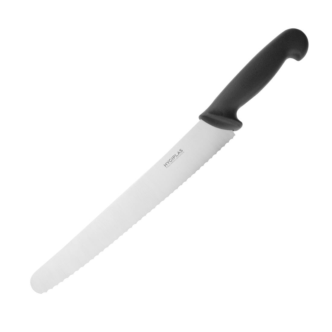Hygiplas Serrated Pastry Knife Black 25.5cm CF895