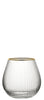 Utopia Hayworth Stemless Gin Glass Gold Rim 22oz (65cl) 6 Pack