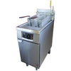 Falcon Infinity Single Tank Twin Basket Free Standing Propane Gas Filtration Fryer G2845F CG965-P