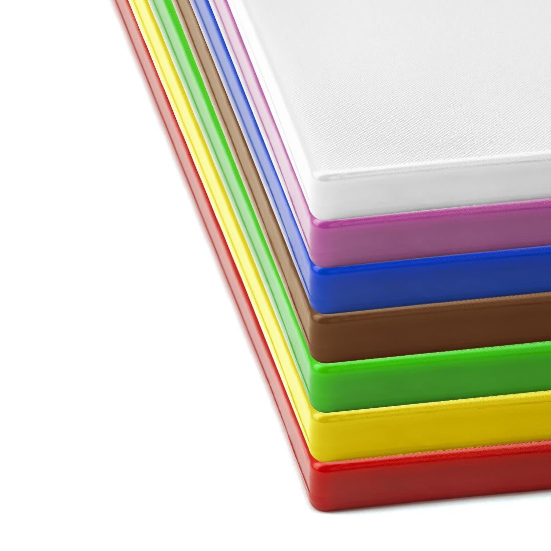 Hygiplas Low Density Chopping Board Set Large (Set of 7 - 20mm High) CH048