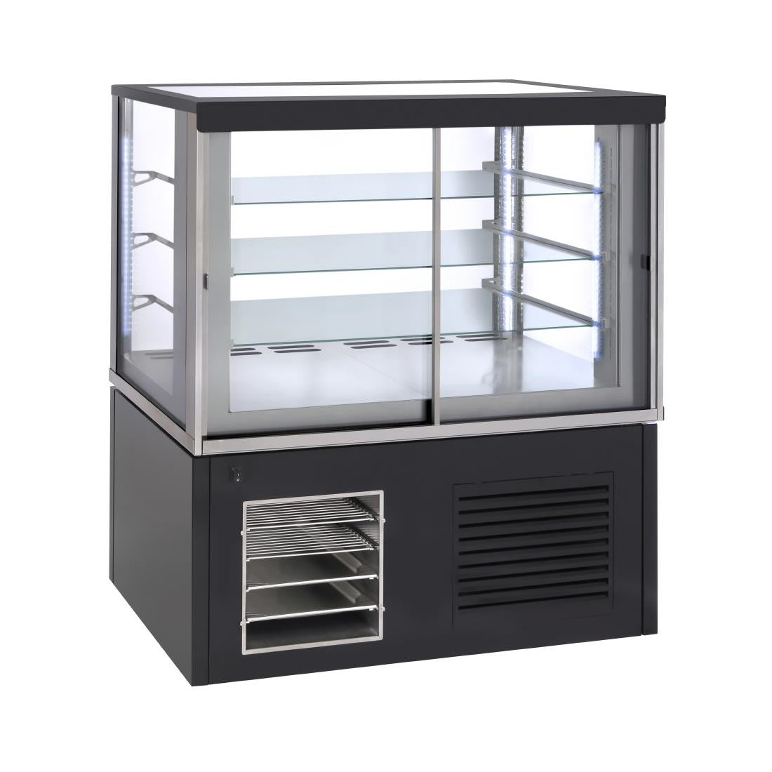 Roller Grill Panoramic Refrigerated Display Cabinet FSC1200 Black CH130