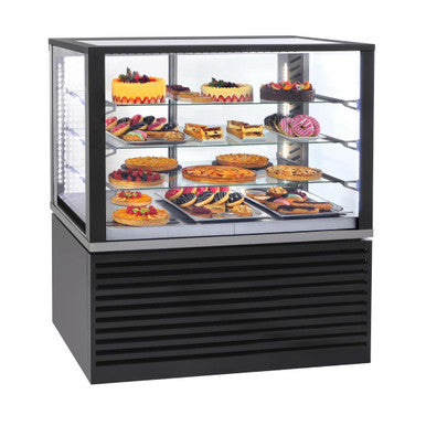 Roller Grill Panoramic Refrigerated Display Cabinet FSC1200 Black CH130