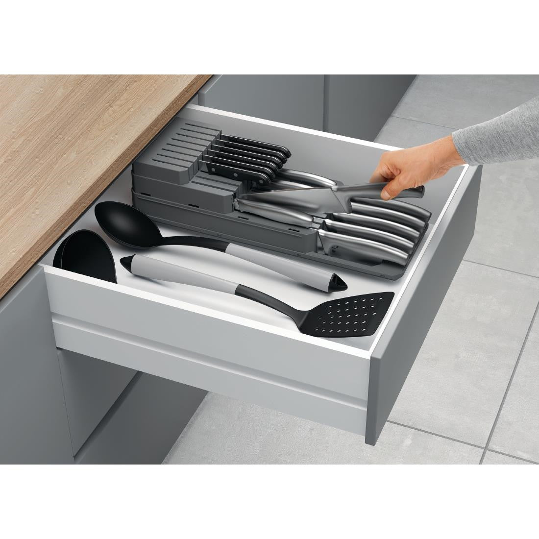 Metaltex Blade-Fit Adjustable Knife Organiser CJ112