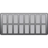 Crystal Optimus 16 Pan Ice Cream Display Counter CK647
