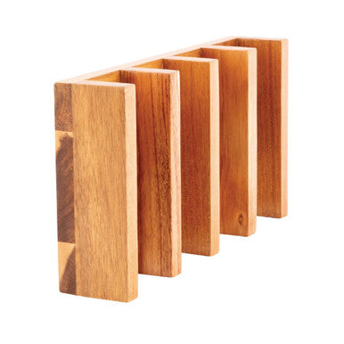 Olympia Acacia Wood Taco Stand CK970