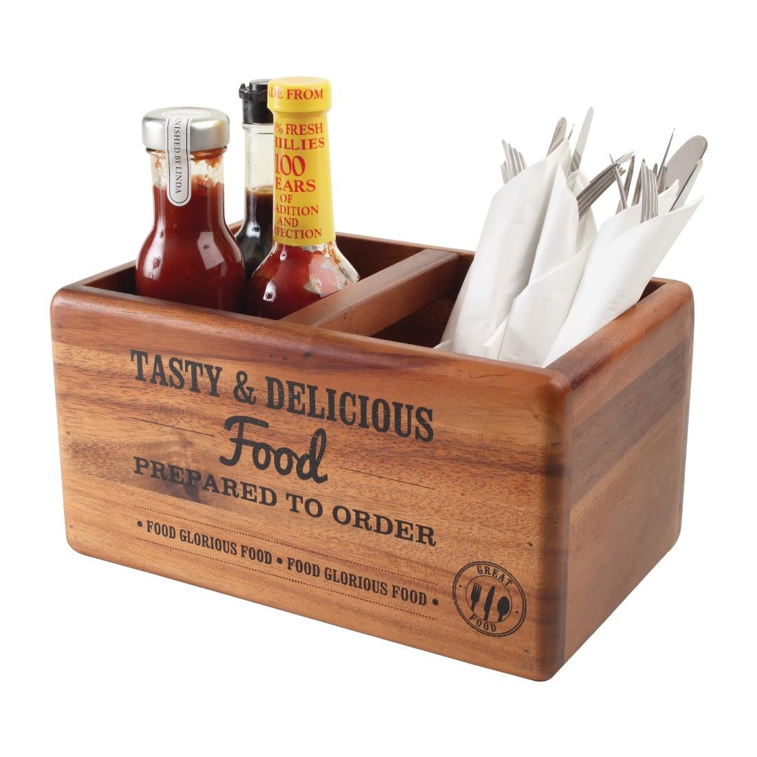 T&G Food Glorious Food Table Tidy with Chalkboard CL179